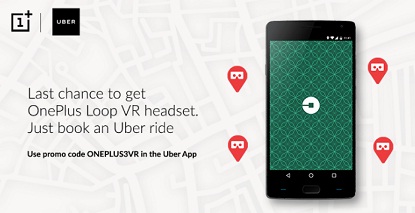 India Desire : Free OnePlus Loop VR Headset From Uber [No Ride Required]